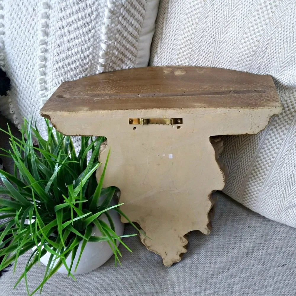 VINTAGE Cottage GRAPES WALL SHELF